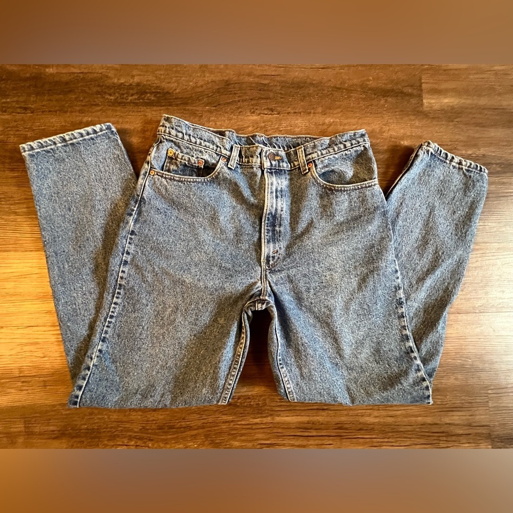VTG Levis‎ Jeans Mens 38x34 Blue 550 Denim Medium Wash Relaxed 80s Sept 81 E11